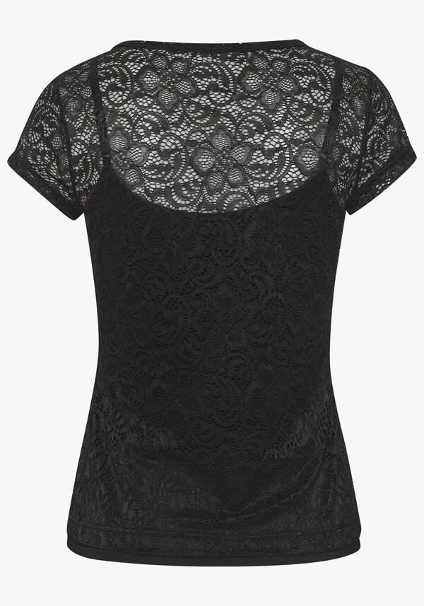 Patrizia Dini By Heine Kanten Shirt Zwart