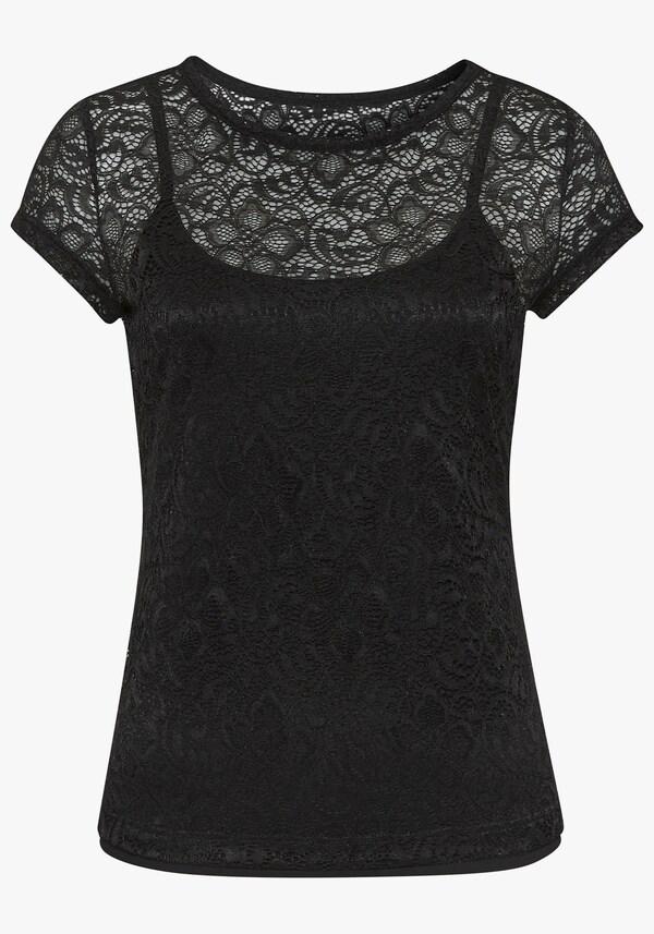 Patrizia Dini By Heine Kanten Shirt Zwart