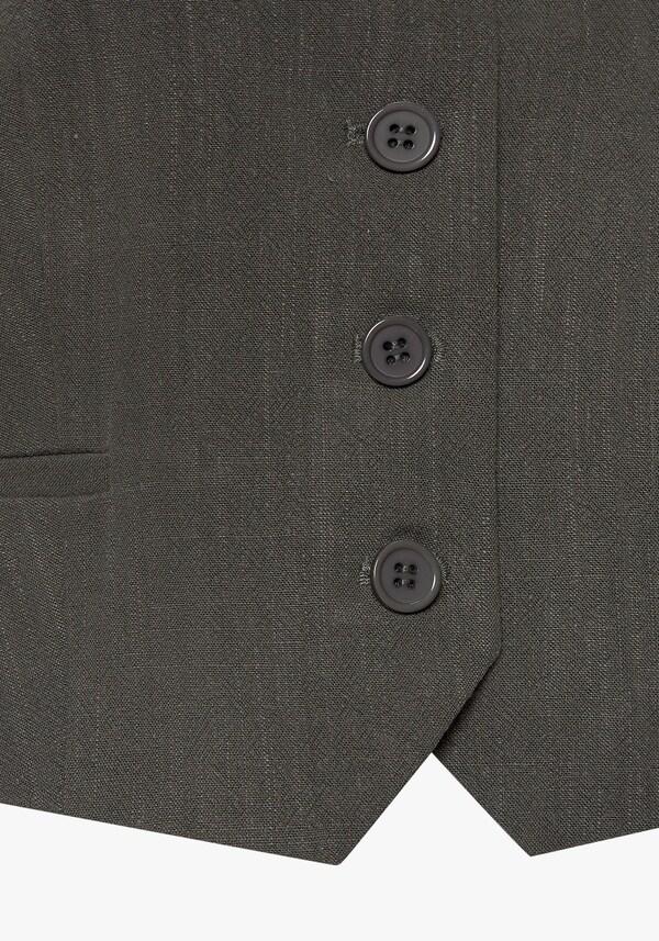 Patrizia Dini By Heine Kostuumgilet Kaki