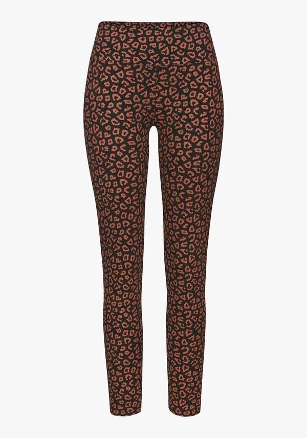 Patrizia Dini By Heine Legging Zwart/luipaard