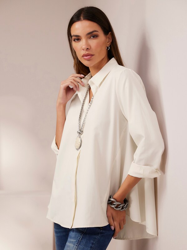 Patrizia Dini By Heine Longline Blouse Champagne