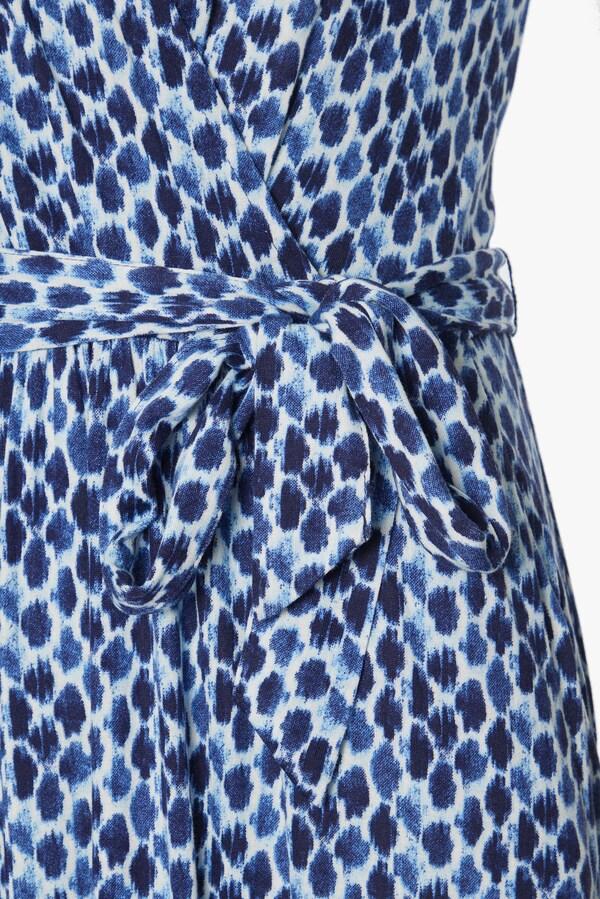 Patrizia Dini By Heine Maxi-jurk Blauw Bedrukt