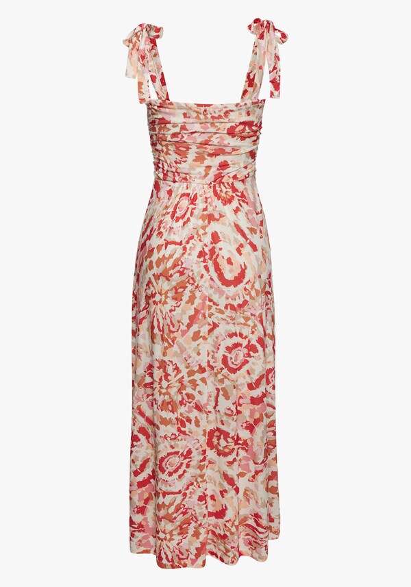 Patrizia Dini By Heine Maxi-jurk Roze/rood Bedrukt