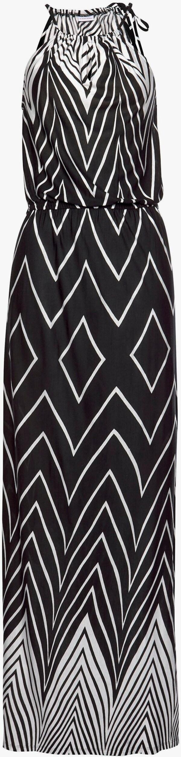 Patrizia Dini By Heine Maxi-jurk Zwart/wit