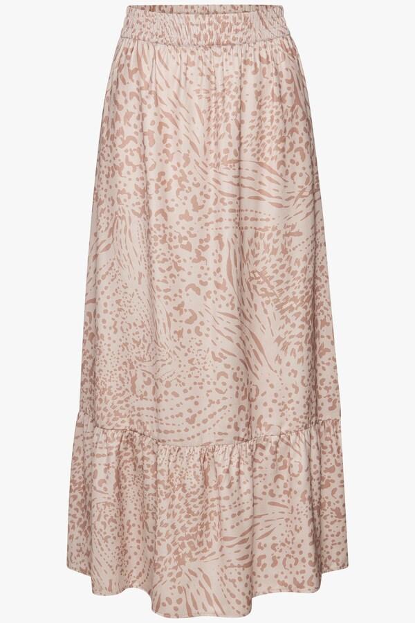 Patrizia Dini By Heine Maxirok Beige/zand Bedrukt