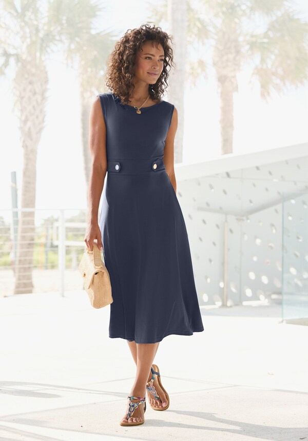 patrizia dini by heine Midi-jurk blauw