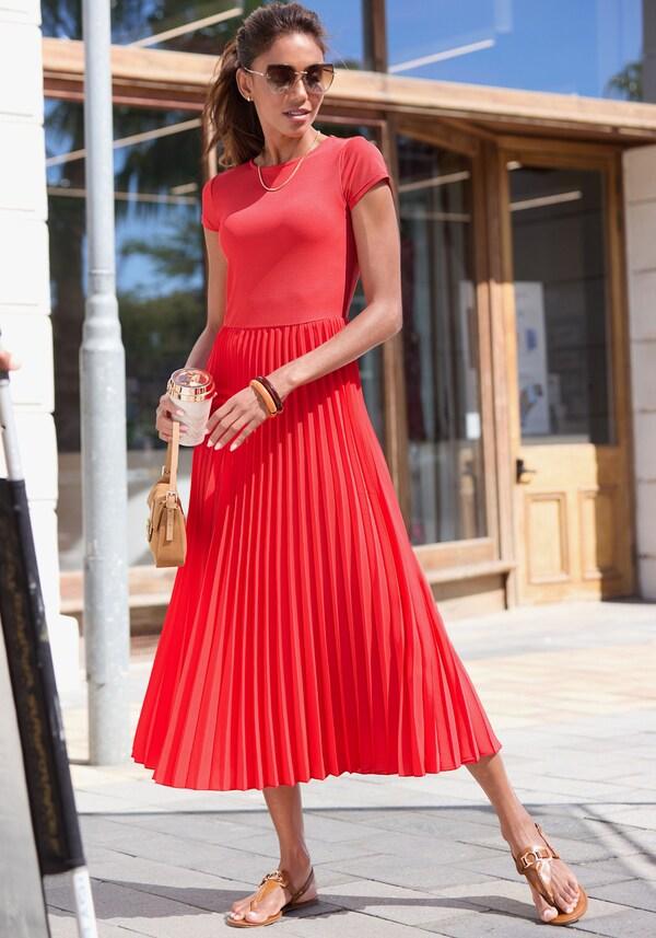 patrizia dini by heine Midi-jurk rood