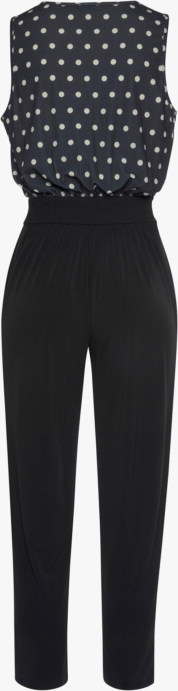 Patrizia Dini By Heine Overall Zwart/crème Bedrukt