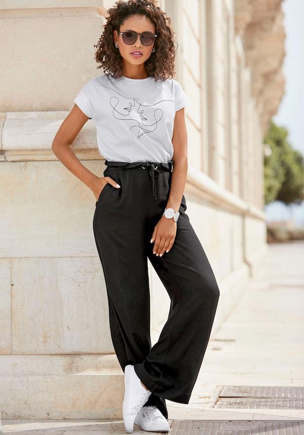 patrizia dini by heine Paperbag-broek zwart