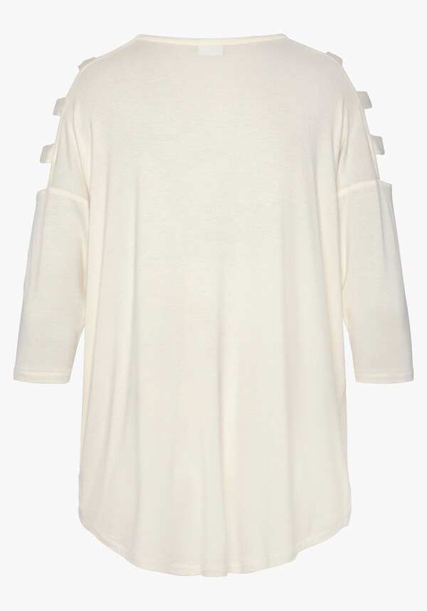 Patrizia Dini By Heine Shirt Met 3/4-mouw Crème