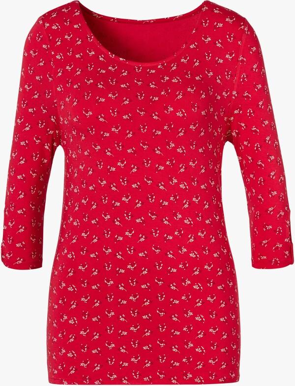 Patrizia Dini By Heine Shirt Met 3/4-mouw Rood
