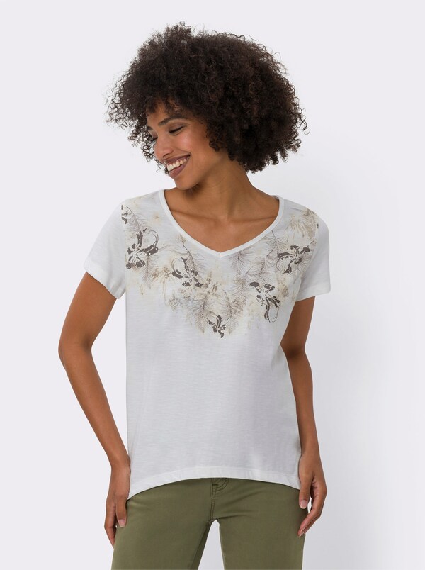 Patrizia Dini By Heine Shirt Met Print Ecru