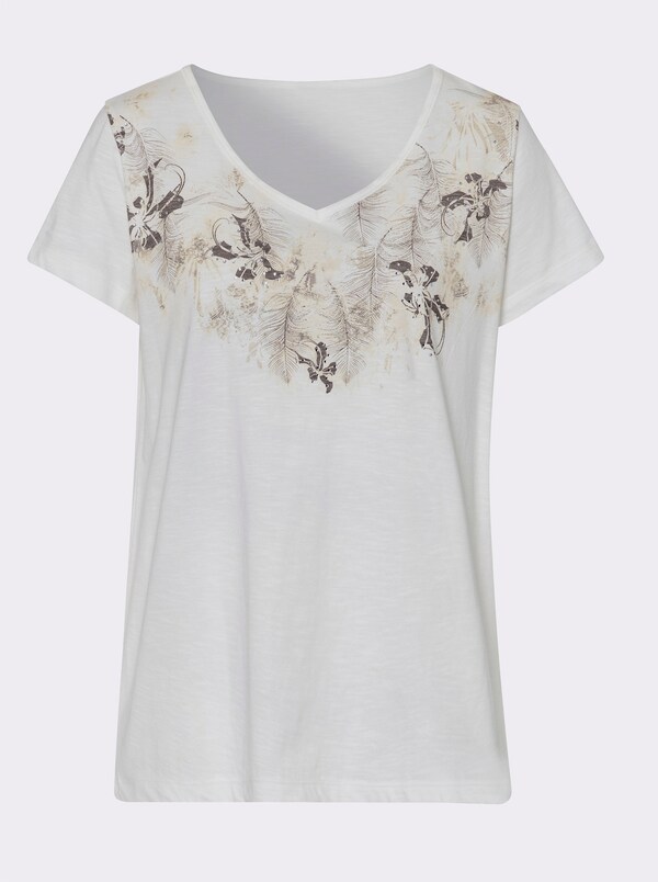Patrizia Dini By Heine Shirt Met Print Ecru
