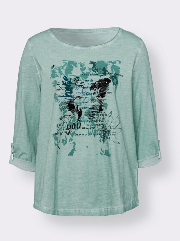 Patrizia Dini By Heine Shirt Met Print Kalkmint