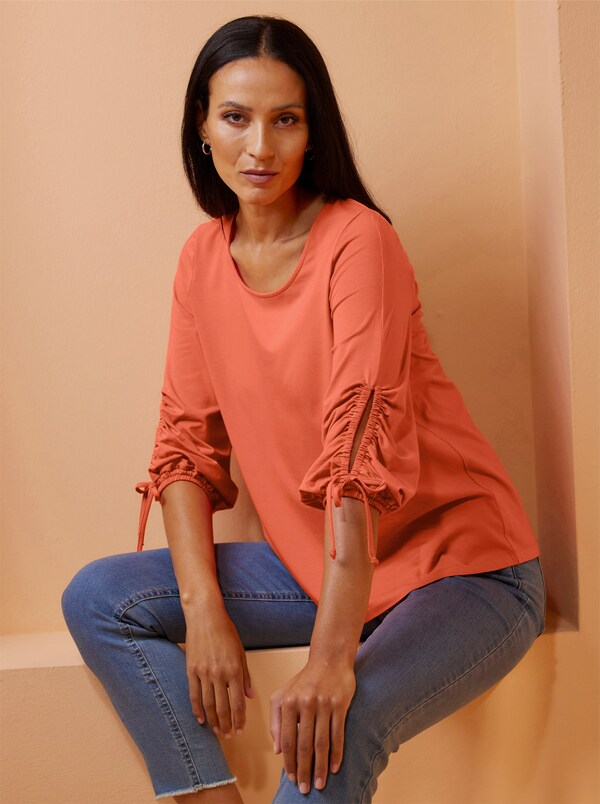 patrizia dini by heine Shirt met ronde hals oranje