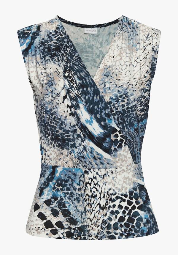 Patrizia Dini By Heine Shirttop Blauw Bedrukt