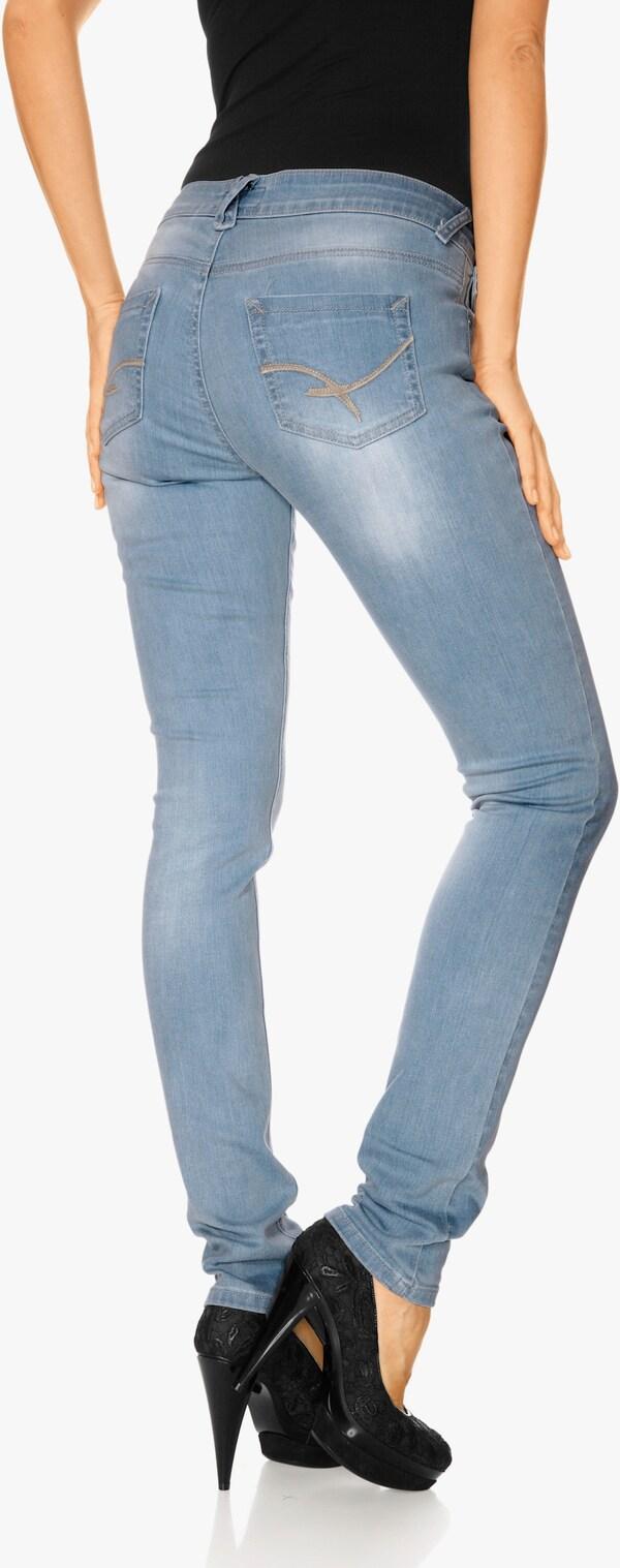 Patrizia Dini By Heine Skinny Jeans Bleached