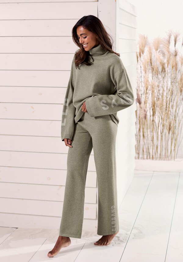 Patrizia Dini By Heine Sweater Olijf Gemêleerd