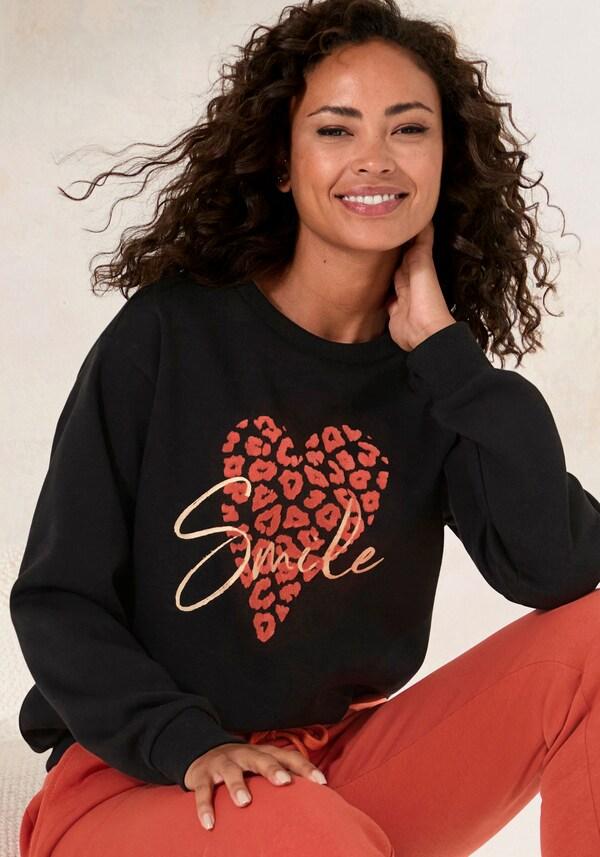 Patrizia Dini By Heine Sweatshirt Zwart