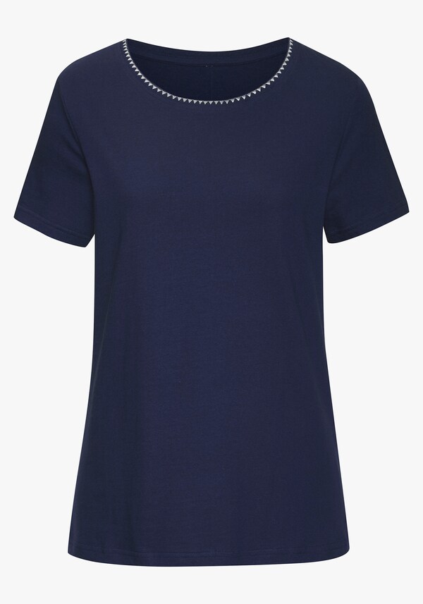 Patrizia Dini By Heine T-shirt Blauw Crème