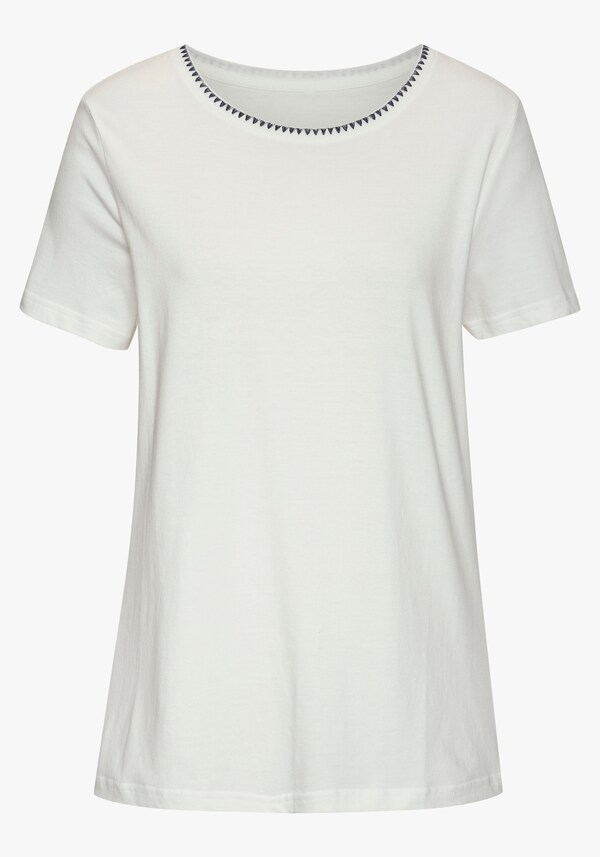 Patrizia Dini By Heine T-shirt Blauw Crème