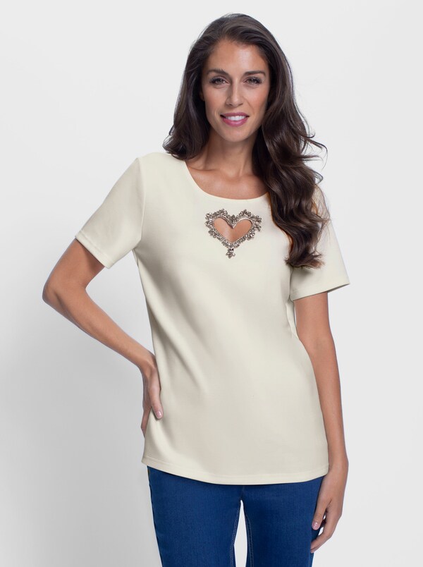 Patrizia Dini By Heine T-shirt Champagne