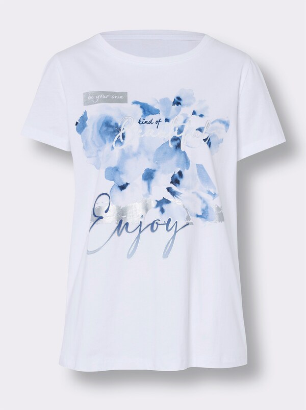 Patrizia Dini By Heine T-shirt Van Puur Katoen Wit
