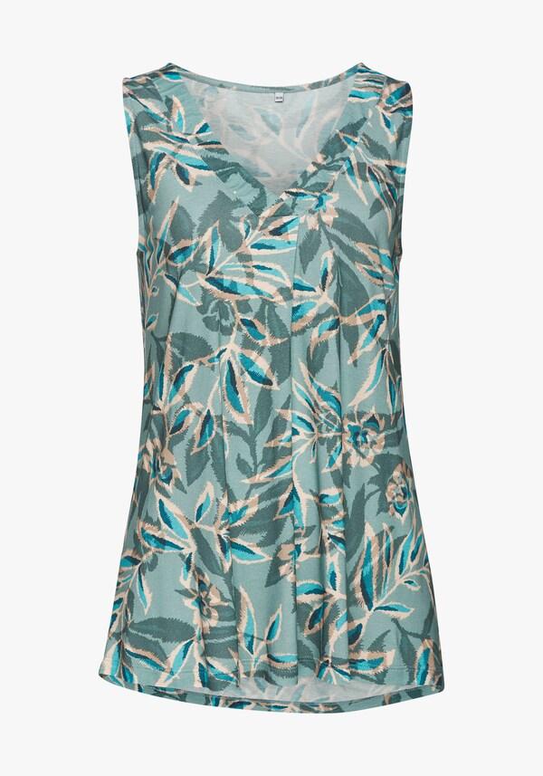 Patrizia Dini By Heine Tanktop Groen Bedrukt