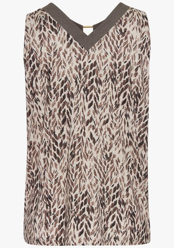 Patrizia Dini By Heine Top Bruin Bedrukt