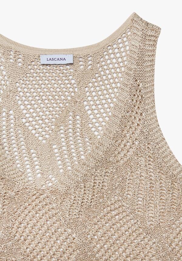 Patrizia Dini By Heine Tricottop Beige/goudkleur