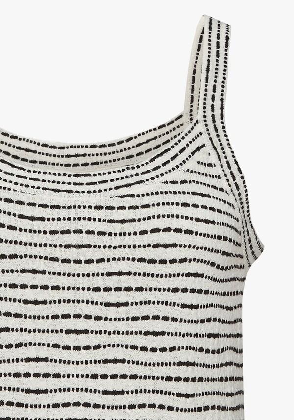 Patrizia Dini By Heine Tricottop Crème/zwart