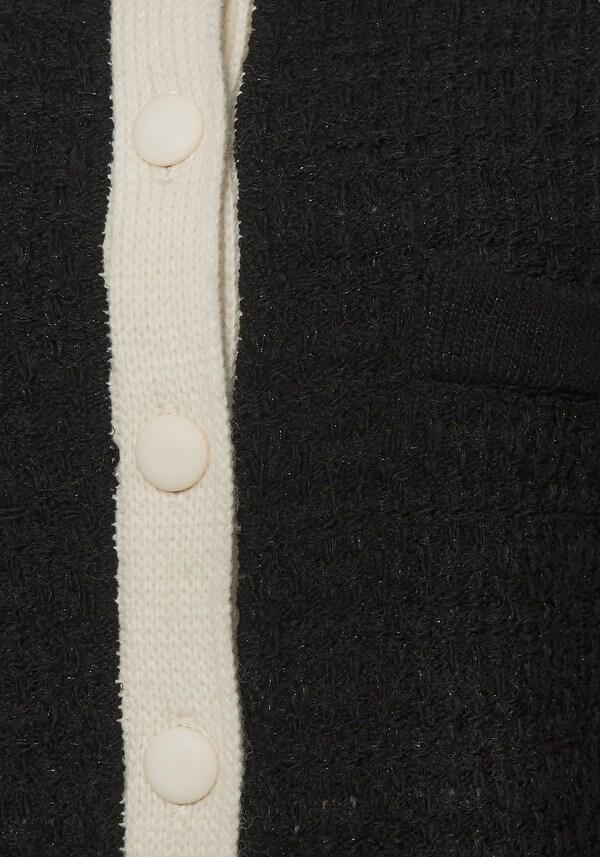 Patrizia Dini By Heine Vest Zwart/crème