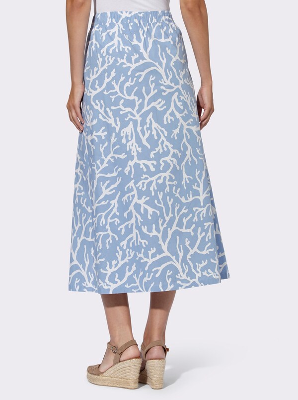 Patrizia Dini By Heine Plooirok Met Print Bleu/wit Bedrukt