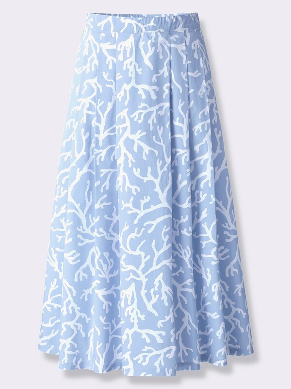 Patrizia Dini By Heine Plooirok Met Print Bleu/wit Bedrukt