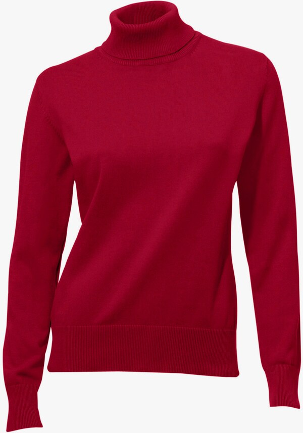 Patrizia Dini By Heine Pullover Met Rolkraag Van Fijntricot Rood
