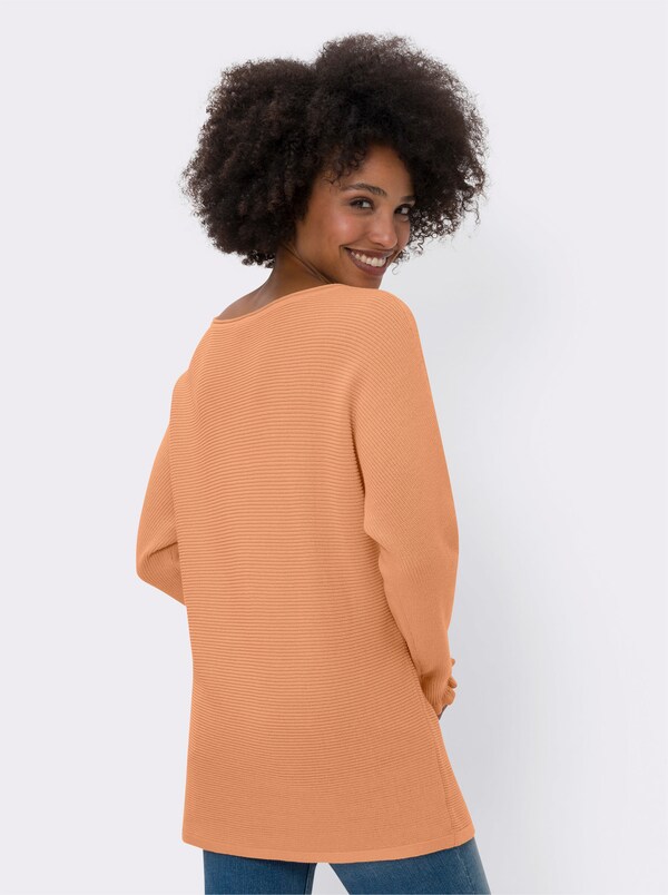 Patrizia Dini By Heine Pullover Met Ronde Hals Apricot