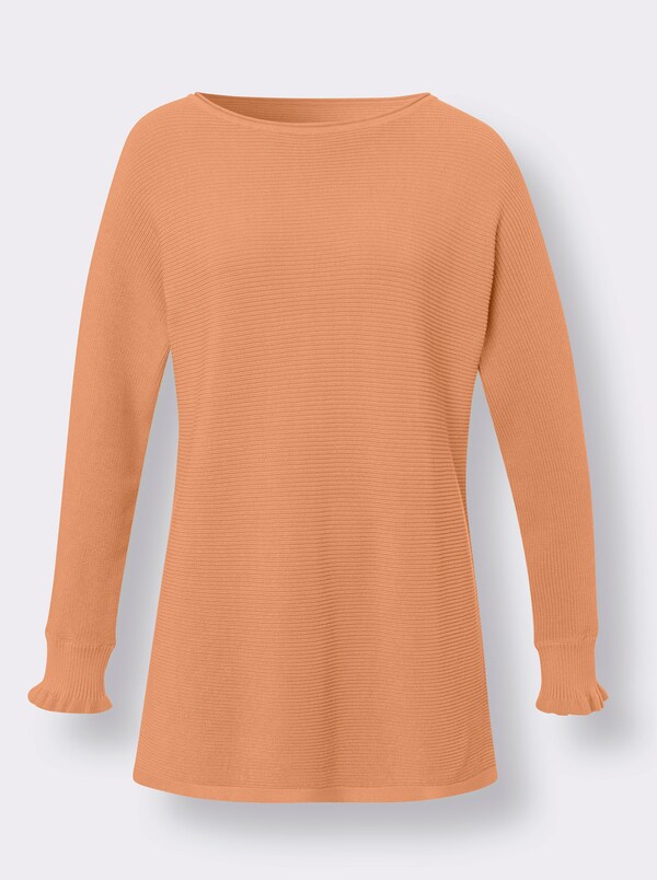 Patrizia Dini By Heine Pullover Met Ronde Hals Apricot