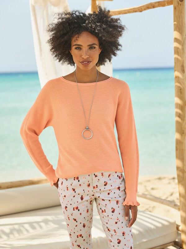 patrizia dini by heine Pullover met ronde hals apricot