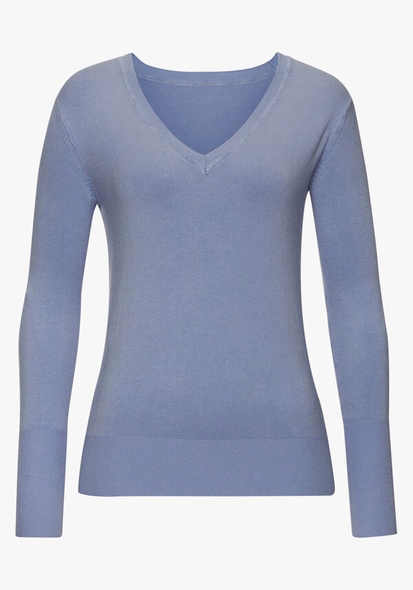 Patrizia Dini By Heine Pullover Met V-hals Lichtblauw