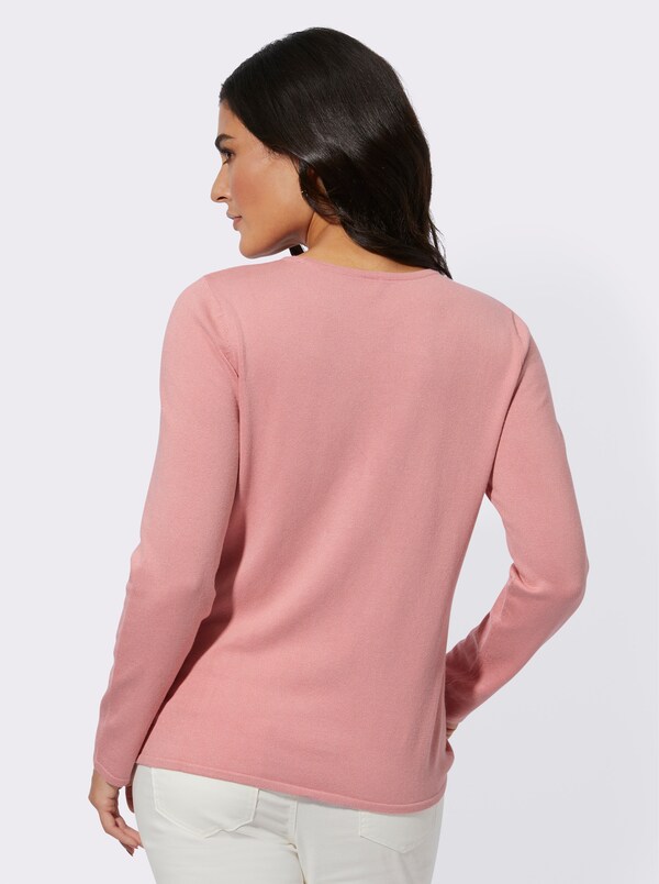 Patrizia Dini By Heine Pullover Van Fijntricot Met Cut-out Rozenkwarts