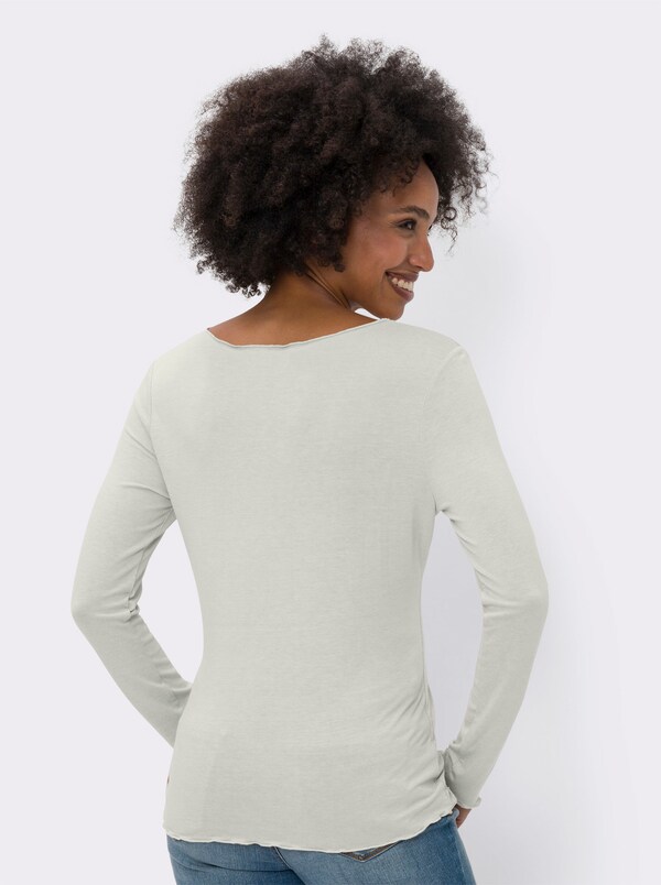 Patrizia Dini By Heine Set Shirts Van Viscose Beige/ecru