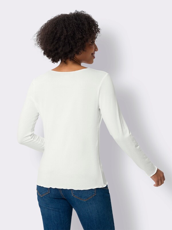 Patrizia Dini By Heine Set Shirts Van Viscose Rood/ecru