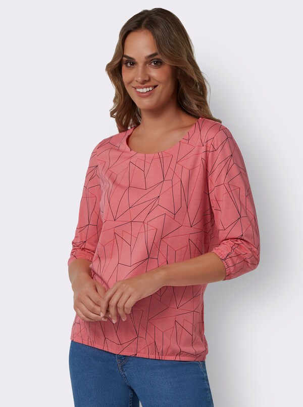 patrizia dini by heine Shirt met 3/4-mouw flamingo/langoustine bedrukt