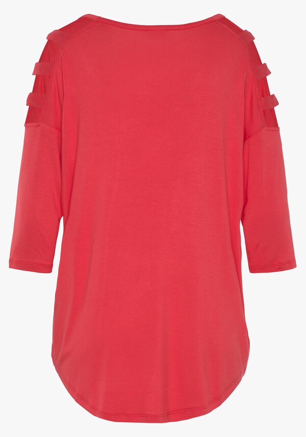 Patrizia Dini By Heine Shirt Met 3/4-mouw Koraalrood