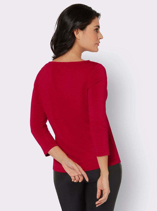 Patrizia Dini By Heine Shirt Met 3/4-mouwen En Cut-outs Rood