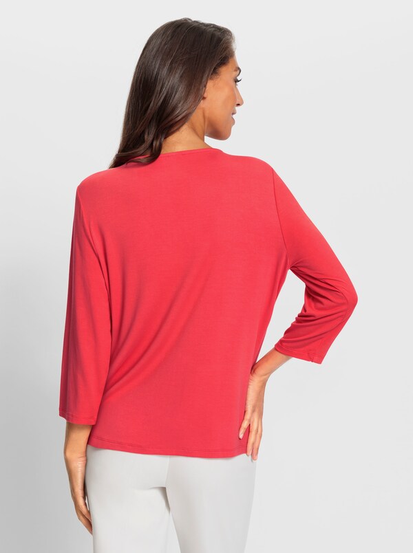 Patrizia Dini By Heine Shirt Met 3/4-mouwen En Kettingversiering Langoustine