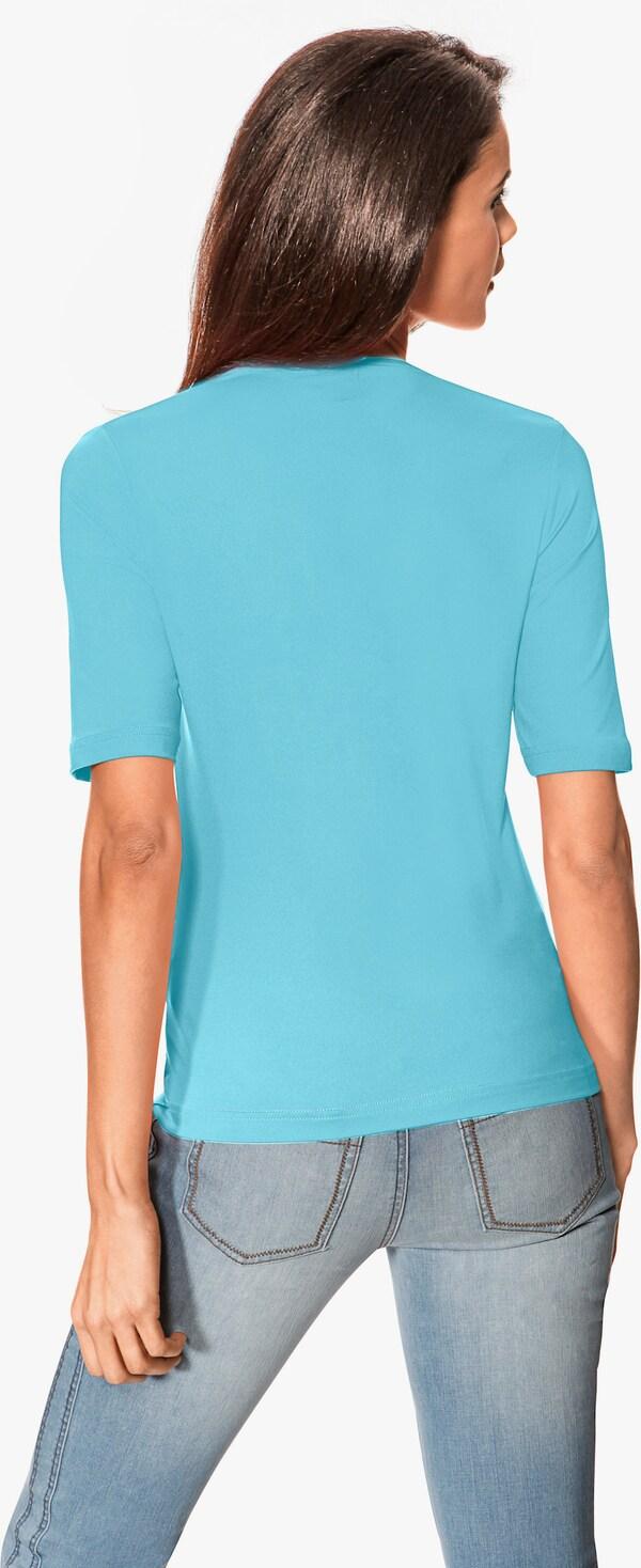 Patrizia Dini By Heine Shirt Met Halflange Mouwen Turquoise