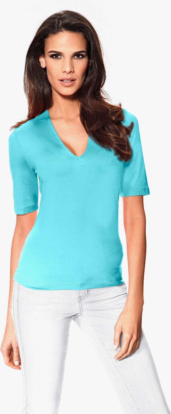 patrizia dini by heine Shirt met halflange mouwen turquoise