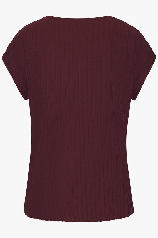 Patrizia Dini By Heine Shirt Met Korte Mouwen Bordeaux