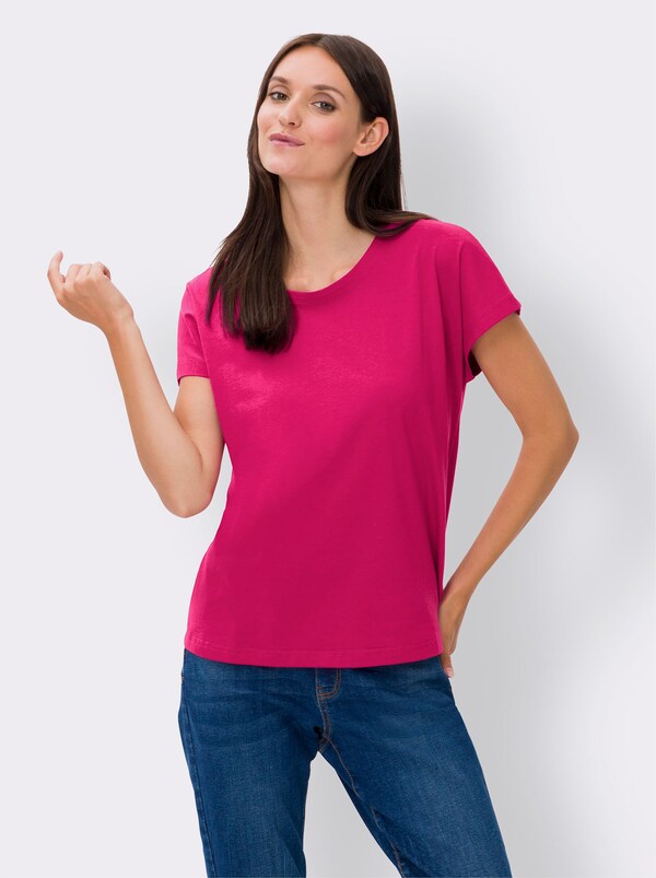 Patrizia Dini By Heine Shirt Met Korte Mouwen En Modal Pink